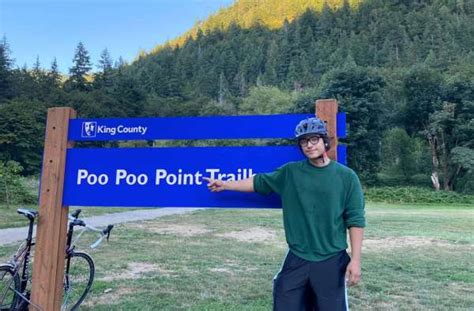 poo poo point pee pee creek|One brave hero biked 69 miles a day to get from。